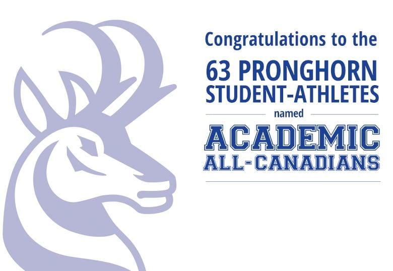 Pronghorns set new mark for Academic All-Canadians