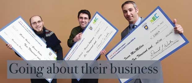 Going about their business