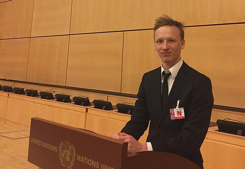 U of L student joins iGEM delegation to present at Biological Weapons Convention