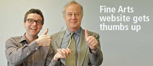 Fine Arts website garners accolades