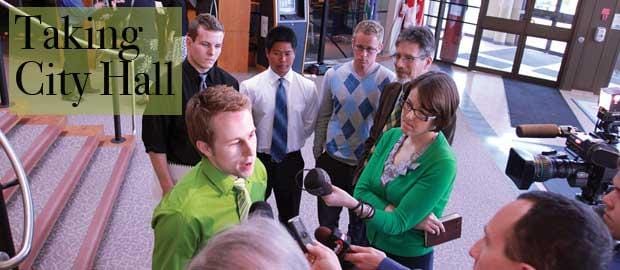 Geography students take city hall