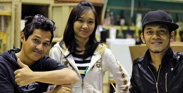 Visiting students add to mosaic