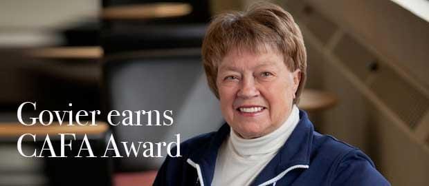 Govier recognized with CAFA academic award