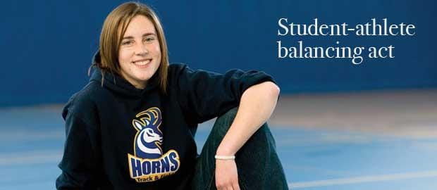 Steacy creates balance on and off track