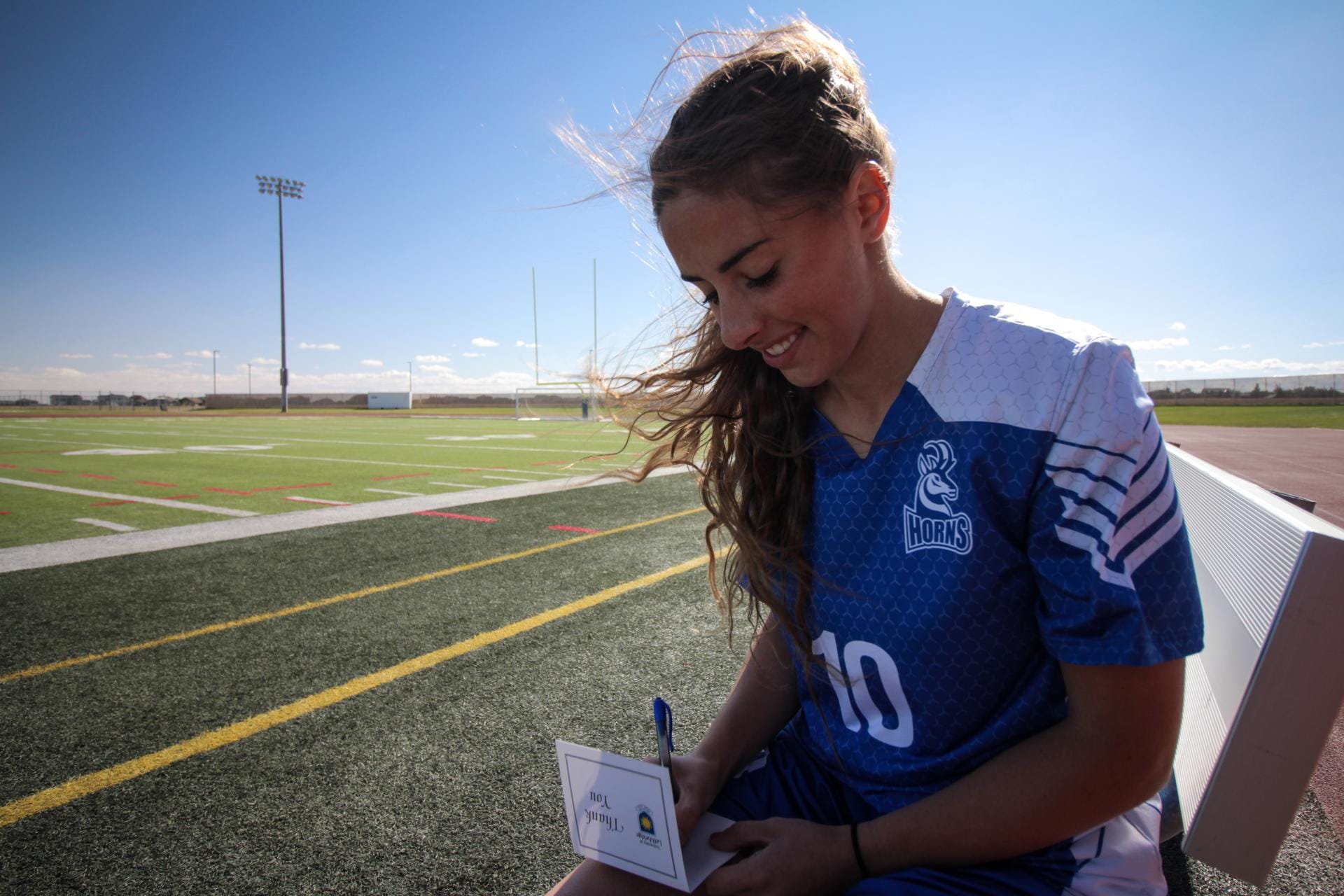 Say it with a card; Students encouraged to give thanks to donors