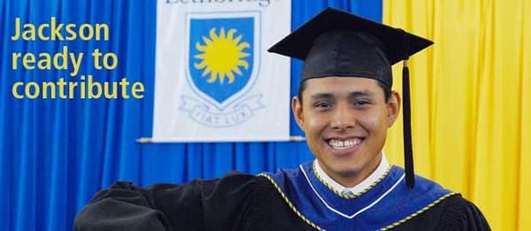 Jackson proud to follow in mother's step