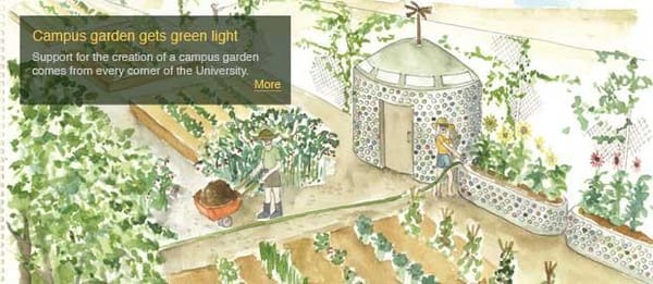 Support for campus garden an easy sell