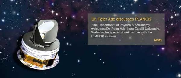 Dr. Peter Ade discusses Planck mission