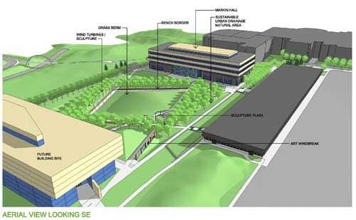 Information sessions ongoing for parking lot, Quad projects